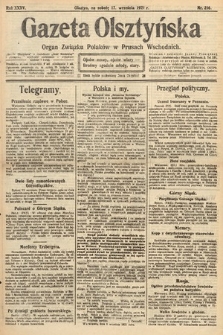 Gazeta Olsztyńska : organ Związku Polaków w Prusach Wschodnich. 1921, nr 216