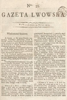 Gazeta Lwowska. 1815, nr 21