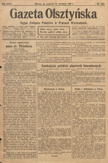 Gazeta Olsztyńska : organ Związku Polaków w Prusach Wschodnich. 1921, nr 226