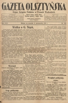 Gazeta Olsztyńska : organ Związku Polaków w Prusach Wschodnich. 1921, nr 238