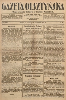 Gazeta Olsztyńska : organ Związku Polaków w Prusach Wschodnich. 1921, nr 247