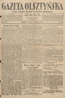 Gazeta Olsztyńska : organ Związku Polaków w Prusach Wschodnich. 1921, nr 254