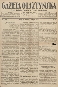 Gazeta Olsztyńska : organ Związku Polaków w Prusach Wschodnich. 1921, nr 255