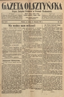 Gazeta Olsztyńska : organ Związku Polaków w Prusach Wschodnich. 1921, nr 263
