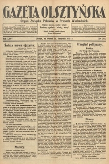 Gazeta Olsztyńska : organ Związku Polaków w Prusach Wschodnich. 1921, nr 265
