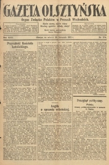 Gazeta Olsztyńska : organ Związku Polaków w Prusach Wschodnich. 1921, nr 276