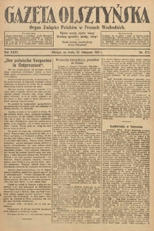 Gazeta Olsztyńska : organ Związku Polaków w Prusach Wschodnich. 1921, nr 277