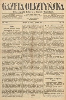 Gazeta Olsztyńska : organ Związku Polaków w Prusach Wschodnich. 1921, nr 279