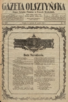Gazeta Olsztyńska : organ Związku Polaków w Prusach Wschodnich. 1921, nr 298