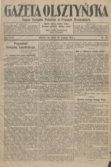 Gazeta Olsztyńska : organ Związku Polaków w Prusach Wschodnich. 1921, nr 301
