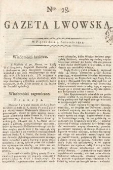 Gazeta Lwowska. 1815, nr 28