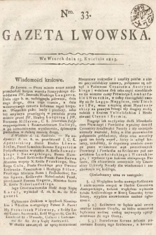 Gazeta Lwowska. 1815, nr 33
