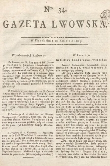 Gazeta Lwowska. 1815, nr 34
