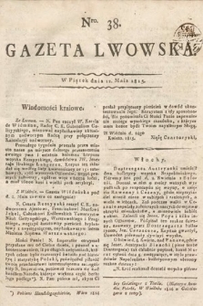 Gazeta Lwowska. 1815, nr 38