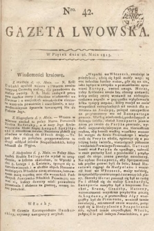 Gazeta Lwowska. 1815, nr 42