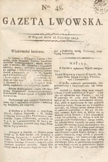Gazeta Lwowska. 1815, nr 48