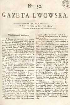 Gazeta Lwowska. 1815, nr 50