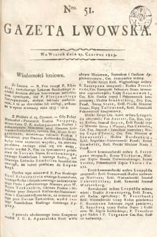 Gazeta Lwowska. 1815, nr 51