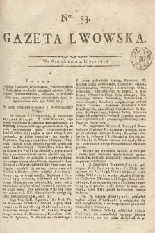 Gazeta Lwowska. 1815, nr 53
