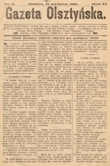 Gazeta Olsztyńska. 1891, nr 9