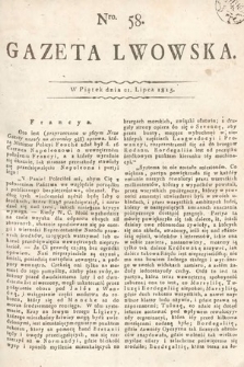 Gazeta Lwowska. 1815, nr 58