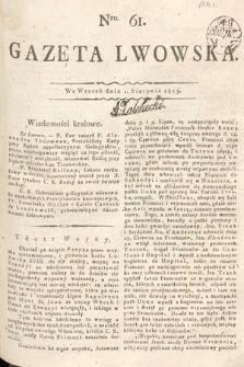 Gazeta Lwowska. 1815, nr 61
