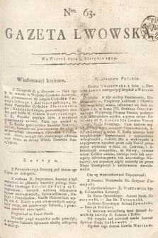 Gazeta Lwowska. 1815, nr 63
