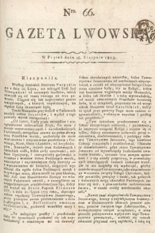 Gazeta Lwowska. 1815, nr 66
