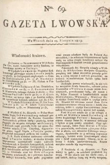 Gazeta Lwowska. 1815, nr 69