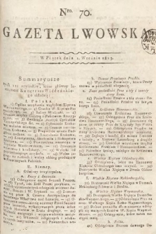Gazeta Lwowska. 1815, nr 70