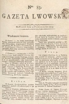 Gazeta Lwowska. 1815, nr 83