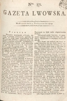 Gazeta Lwowska. 1815, nr 87