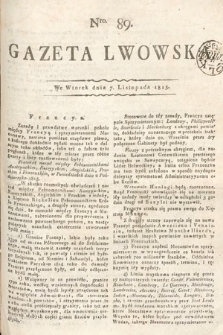 Gazeta Lwowska. 1815, nr 89