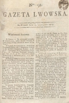 Gazeta Lwowska. 1815, nr 91