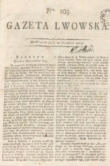 Gazeta Lwowska. 1815, nr 103