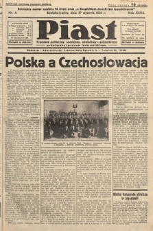 Piast : pismo polityczne, społeczne, oświatowe, poświęcone sprawom ludu polskiego. 1935, nr 4