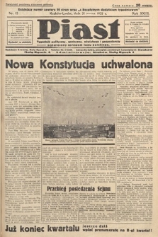 Piast : pismo polityczne, społeczne, oświatowe, poświęcone sprawom ludu polskiego. 1935, nr 13