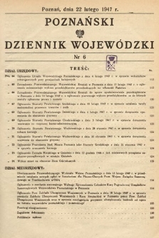 Poznański Dziennik Wojewódzki. 1947, nr 6