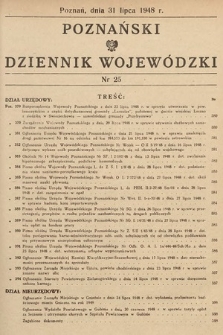 Poznański Dziennik Wojewódzki. 1948, nr 25