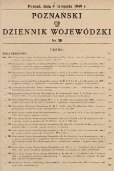 Poznański Dziennik Wojewódzki. 1948, nr 39