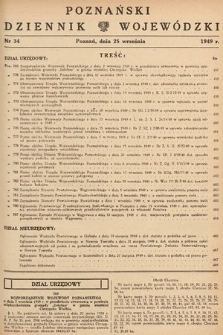 Poznański Dziennik Wojewódzki. 1949, nr 34