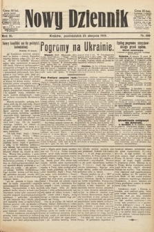 Nowy Dziennik. 1919, nr 180