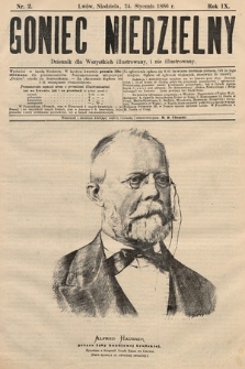Goniec Niedzielny : dziennik dla wszystkich illustrowany, i nie illustrowany. 1886, nr 2
