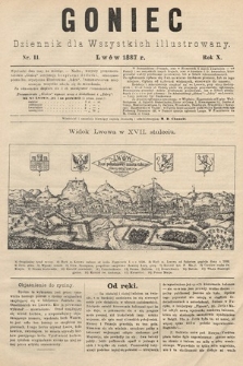 Goniec : dziennik dla wszystkich illustrowany. 1887, nr 11