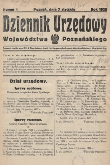 Dziennik Urzędowy Województwa Poznańskiego. 1928, nr 1