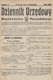 Dziennik Urzędowy Województwa Poznańskiego. 1928, nr 2