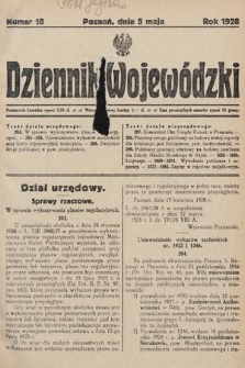 Dziennik Wojewódzki. 1928, nr 18