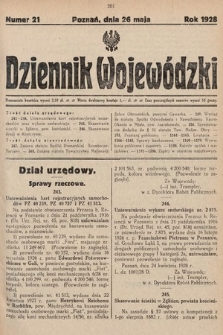 Dziennik Wojewódzki. 1928, nr 21