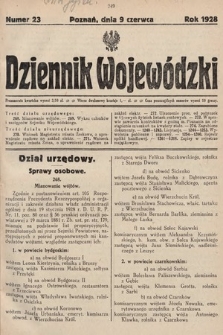 Dziennik Wojewódzki. 1928, nr 23