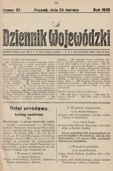Dziennik Wojewódzki. 1928, nr 25